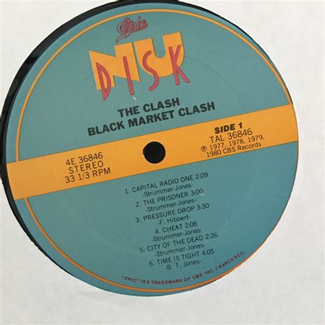 the clash black market clash vinyl